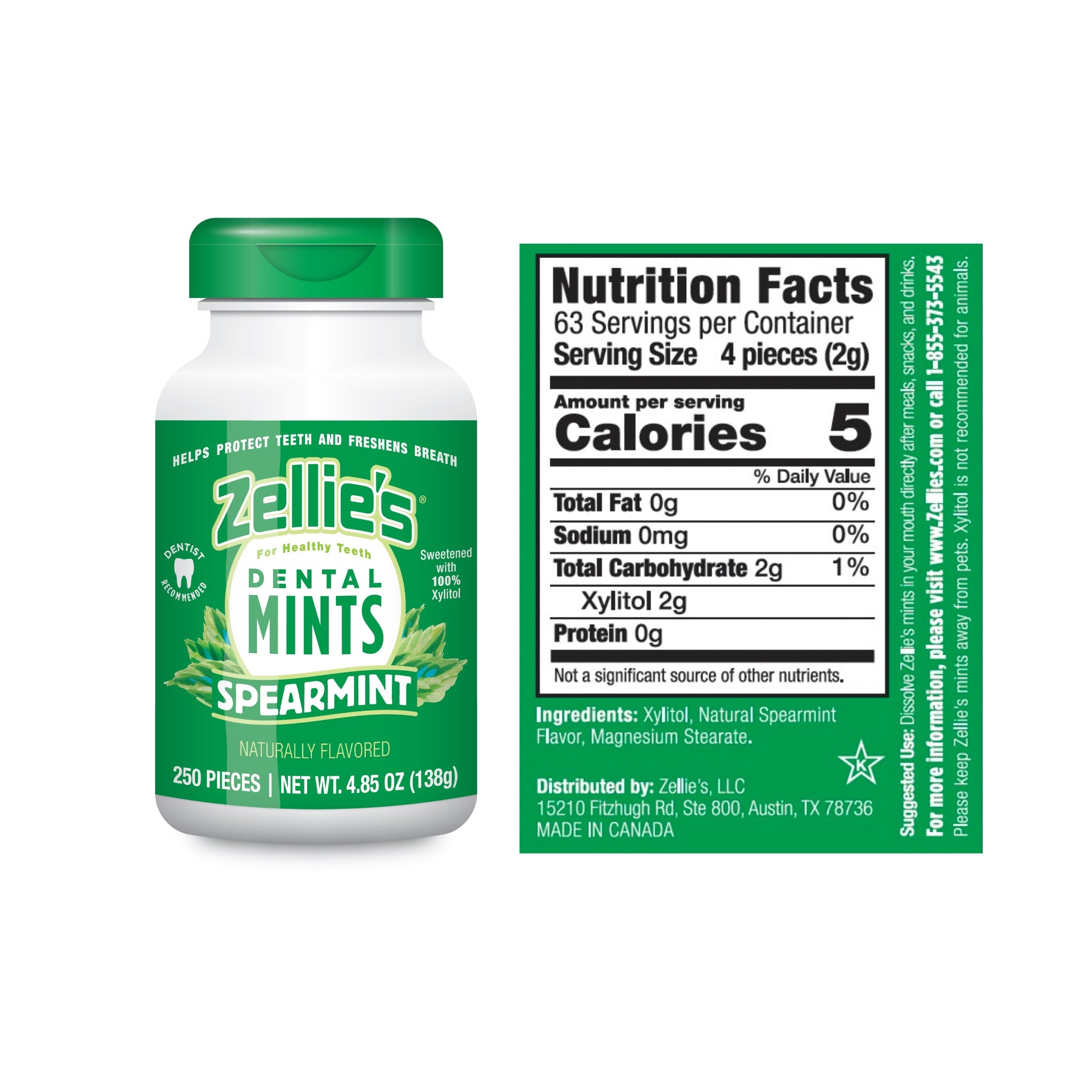 SPEARMINT Xylitol Dental Mints